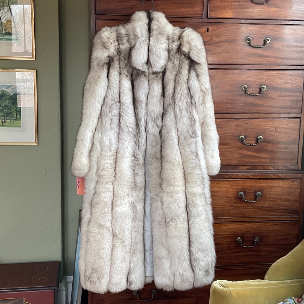 Classic Blue Fox Full Length Fur Coat